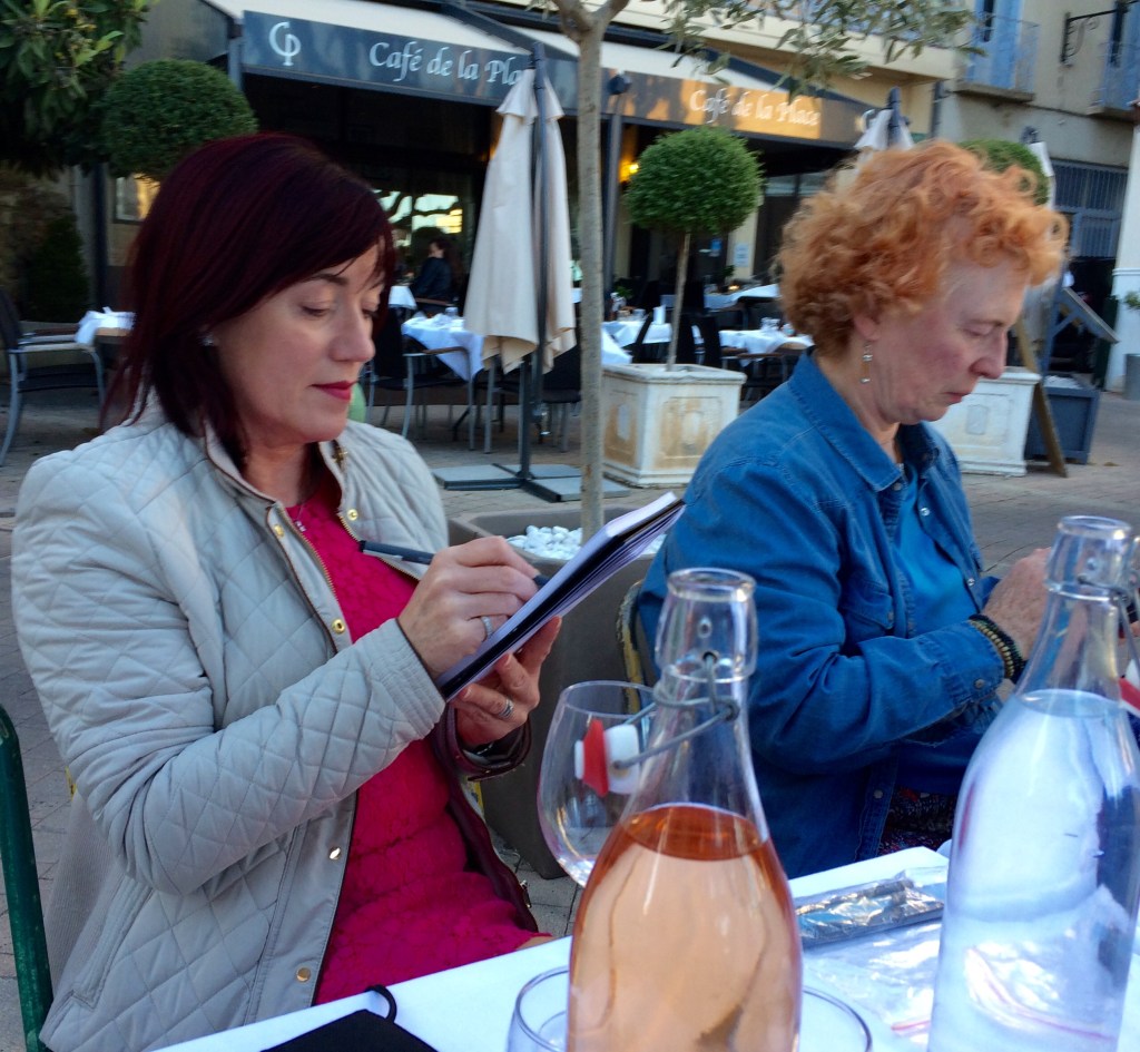 Artists at work, Maria and Pauline